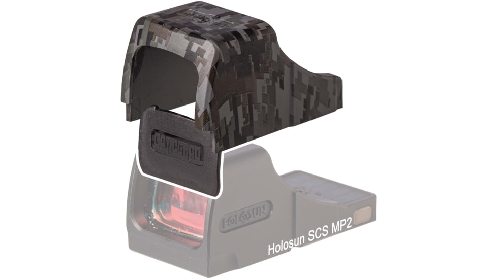 OpticGard Scope Cover For Holosun SCS MP2, Gunmetal Gray Camo, OGHSCSMP2DEG85