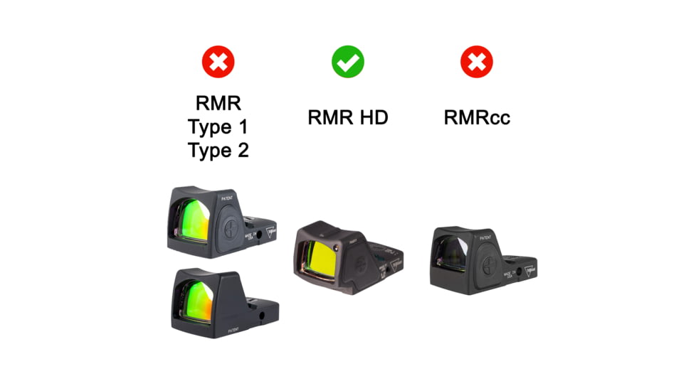OpticGard Trijicon RMR HD Scope Cover, Black, One Size, OGTRHD02