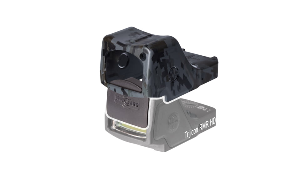 OpticGard Trijicon RMR HD Red Dot Sight Cover, Gunmetal Gray Camo, One Size, OGTRHDDEG85
