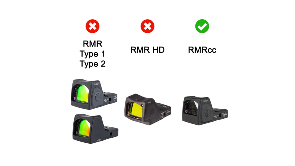 OpticGard Scope Cover for Trijicon RMRcc, Black , OGTRC02