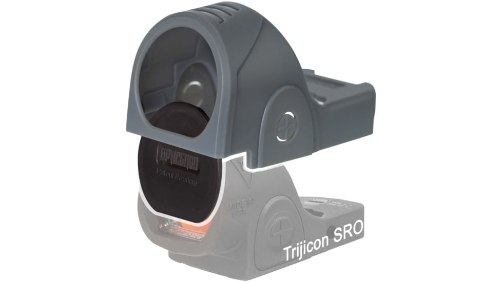 OpticGard Scope Cover for Trijicon SRO, Gunmetal Gray, OGTS27