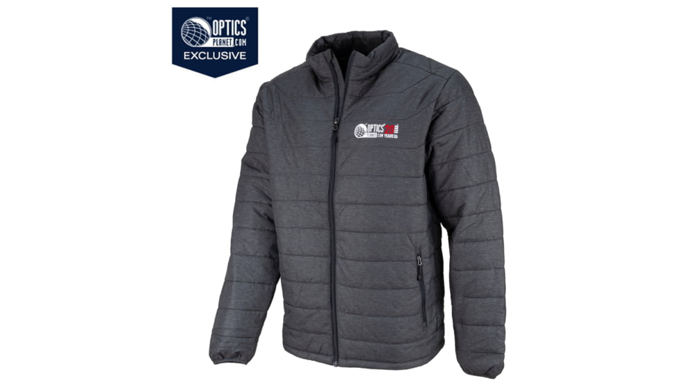 OpticsPlanet Exclusive OpticsPlanet 20th Anniversary Puffer Jacket - Men's, Carbon, 4XL, OP-JACKET-CB-4XL