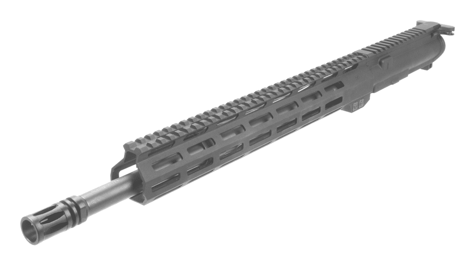 OpticsPlanet Exclusive AIM Sports Inc AR 5.56 NATO Complete Upper w/Nitride BCG, Mid-Length, Black, 16in Barrel, 13.5in Rail, AR5CUB6