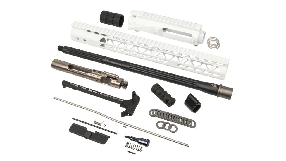 OpticsPlanet Exclusive Complete Upper Build, Upper/15in Handguard/BCG/Charging Handle/Dust Cover/Forward Assist/16in .223 Wylde Barrel/Gas Tube/Gas Block/M4-72 Compensator, OP223UPRBLD-KIT1