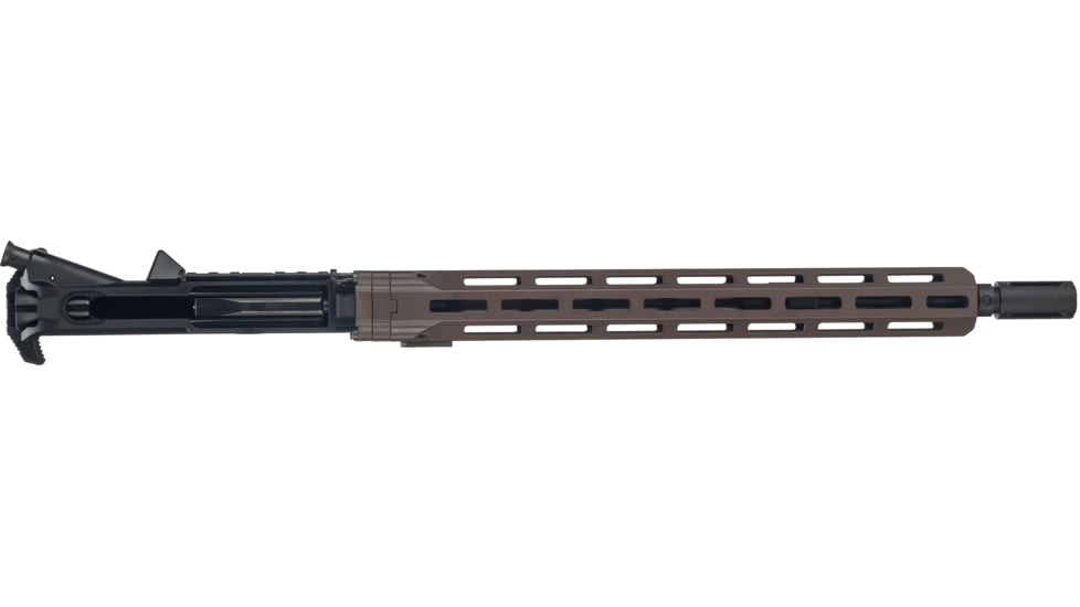 OpticsPlanet Exclusive Daniel Defense Custom A4 Upper Receiver Group, 14.5 in, GV MID Daniel Defense Extended Flash Suppressor, MFR 13.5 Mil Spec, Black/Brown, DD-CTM-URG-OP2