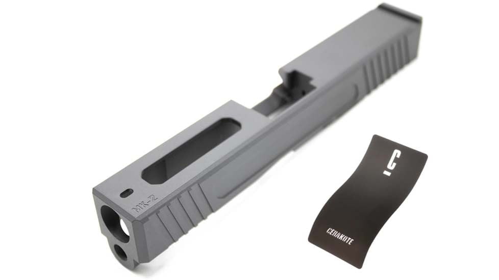 OpticsPlanet Exclusive EC Defense MK-2 Stripped G19 Pistol Slide, Armor Black, EC -MK2 BLK