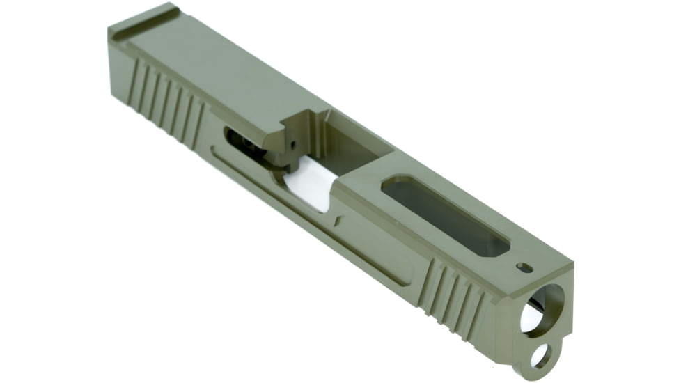 OpticsPlanet Exclusive EC Defense MK-2 Stripped G19 Pistol Slide, OD Green, EC-MK2 OD GREEN