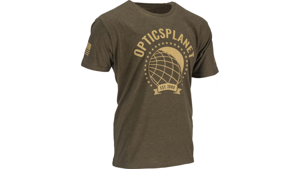 OpticsPlanet Exclusive Est. 2000 Limited Edition T-Shirt - Men's, Military Green, 3XL, NL6010-OP25-MG-3XL