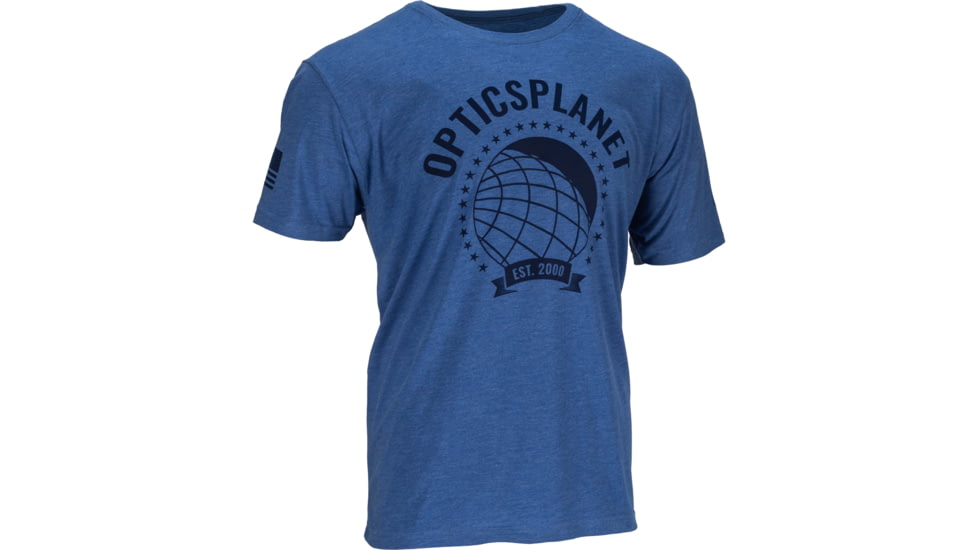 OpticsPlanet Exclusive Est. 2000 Limited Edition T-Shirt - Men's, Vintage Royal Blue, Large, NL6010-OP25-RB-L