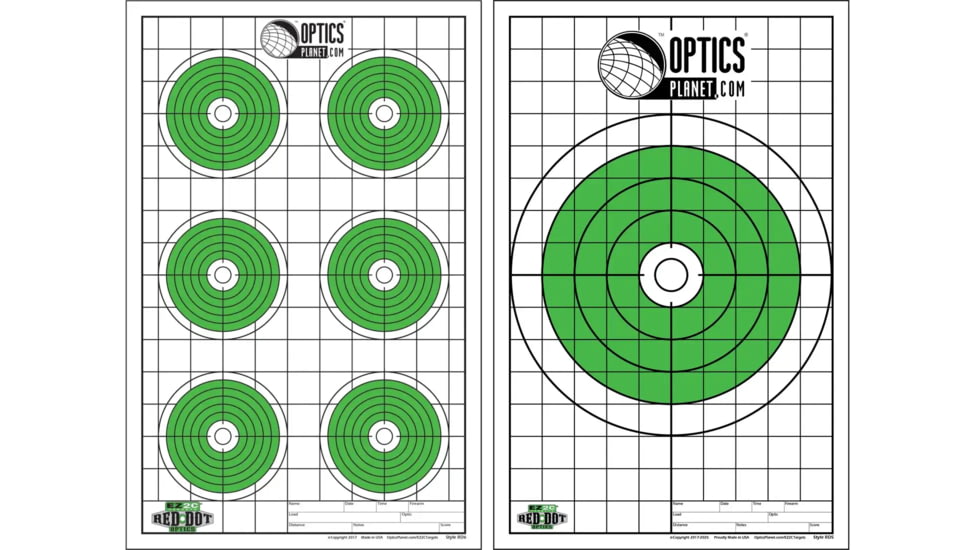 OpticsPlanet Exclusive EZ2C Targets, Style 5 &amp; OpticsPlanet Exclusive EZ2C Targets Style 6