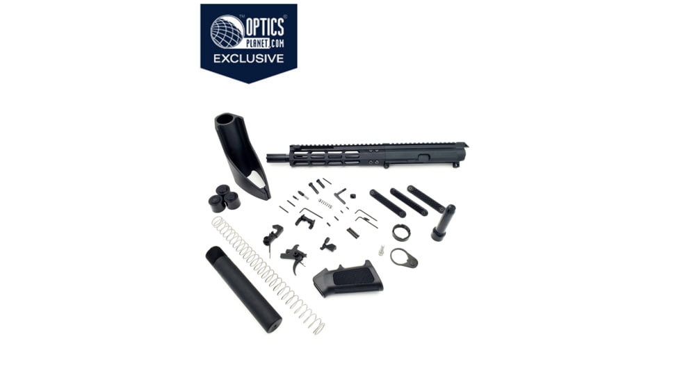 OpticsPlanet Exclusive FM Products Premium Pistol Builders Kit, 8.5in, FM9, Black, FM-8.5-PPBC