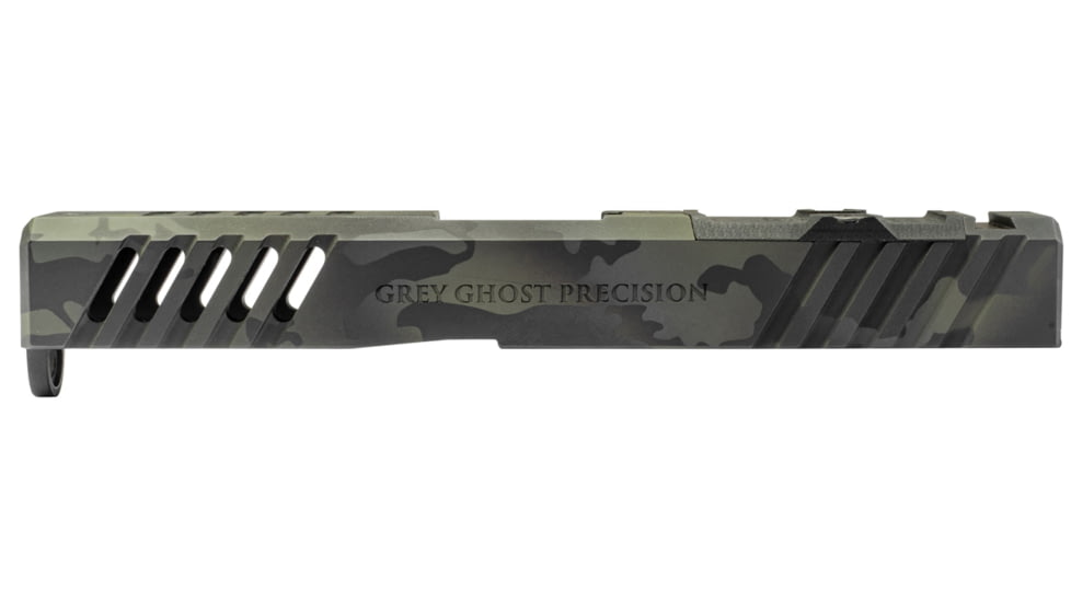 OpticsPlanet Exclusive Grey Ghost Precision GGP Glock 19 Gen 3 Slide, RMR Cut-Version 1, MultiCam, Black, GGP-19-3-RMR-BMC