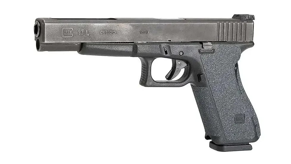 Hogue Wrapter Adhesive Grip For Glock 17, 17L, 18, 22, 24, 31, Small Frame Full Size Generation 1-2, Grit Black, 17129