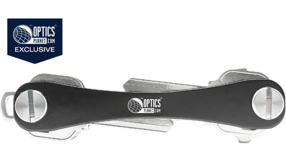 OpticsPlanet Exclusive KeySmart Original Compact Key Holder, Custom, Black, KS019-C-OP-BLK
