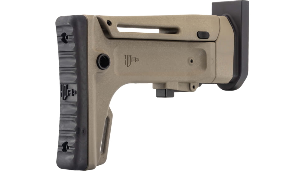 OpticsPlanet Exclusive Kinetic Development Group FN SCAR Folding Rifle Stock, FDE, SCP5-MK2-202