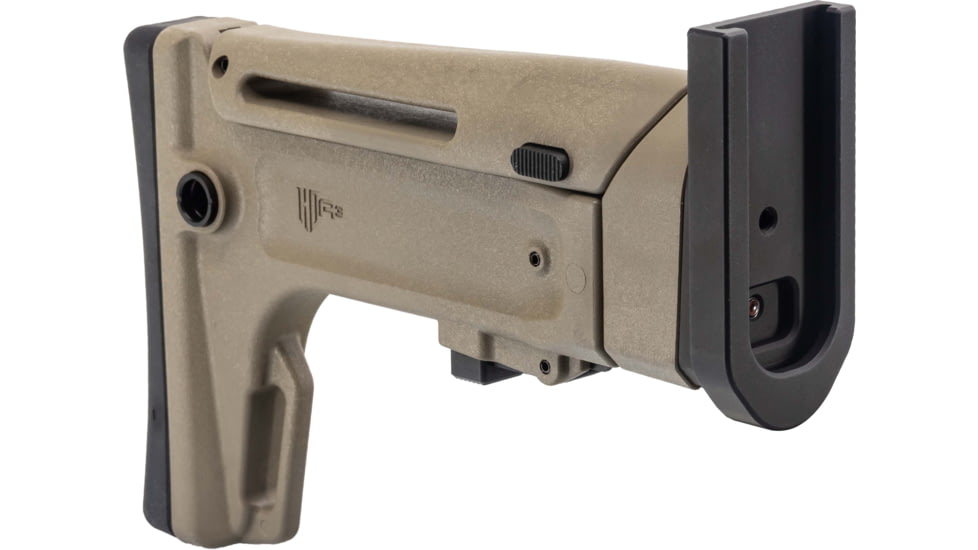 OpticsPlanet Exclusive Kinetic Development Group FN SCAR Folding Rifle Stock, FDE, SCP5-MK2-202