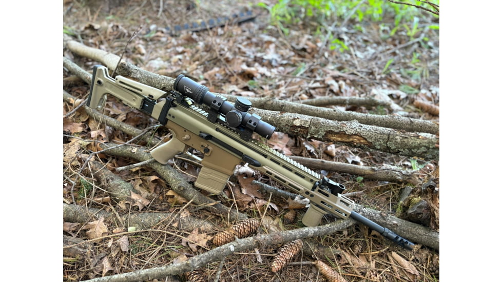 OpticsPlanet Exclusive Kinetic Development Group FN SCAR Folding Rifle Stock, Black, SCP5-MK2-201