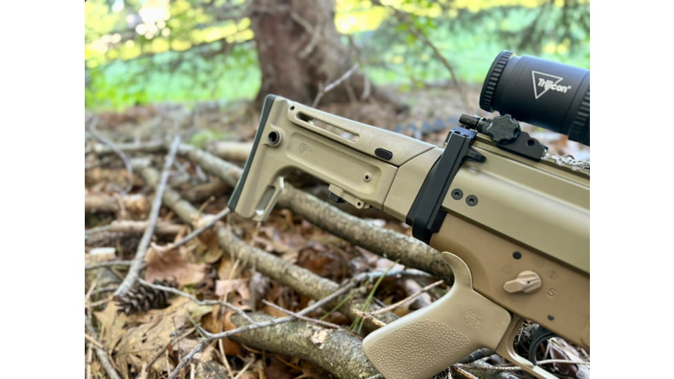 OpticsPlanet Exclusive Kinetic Development Group FN SCAR Folding Rifle Stock, Black, SCP5-MK2-201