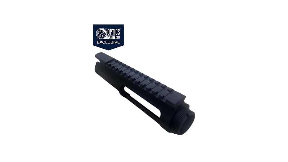 OpticsPlanet Exclusive Moriarti AR-15/47/9/300 Billet Upper Receiver, Slick Side no Forward Assist, Anodized Black, UPPER-SLICK