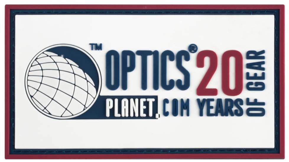 OpticsPlanet Exclusive OpticsPlanet 20th Anniversary Morale Patch, White, OP20PATCH