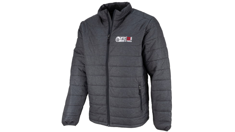 OpticsPlanet Exclusive OpticsPlanet 20th Anniversary Puffer Jacket - Mens, Carbon, 2XL, OP-JACKET-CB-2XL