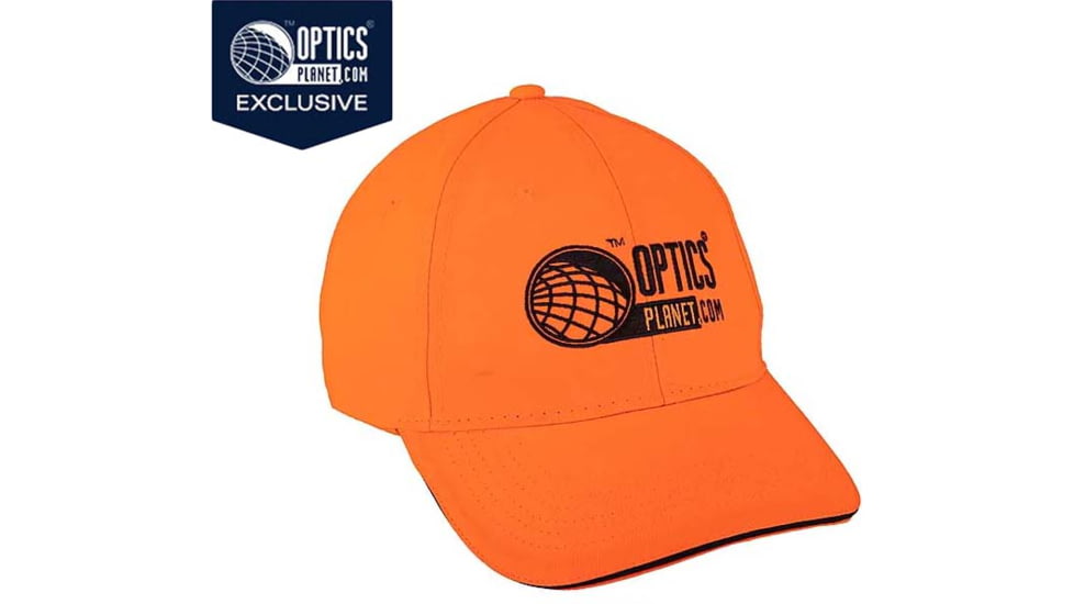 OpticsPlanet Exclusive OpticsPlanet Blaze Orange Baseball Cap, Blaze Orange, OSFA, 2400OP