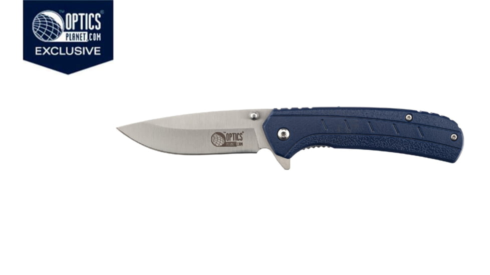 OpticsPlanet Exclusive OpticsPlanet Spring Assisted Folding Knife, 7.5in Overall