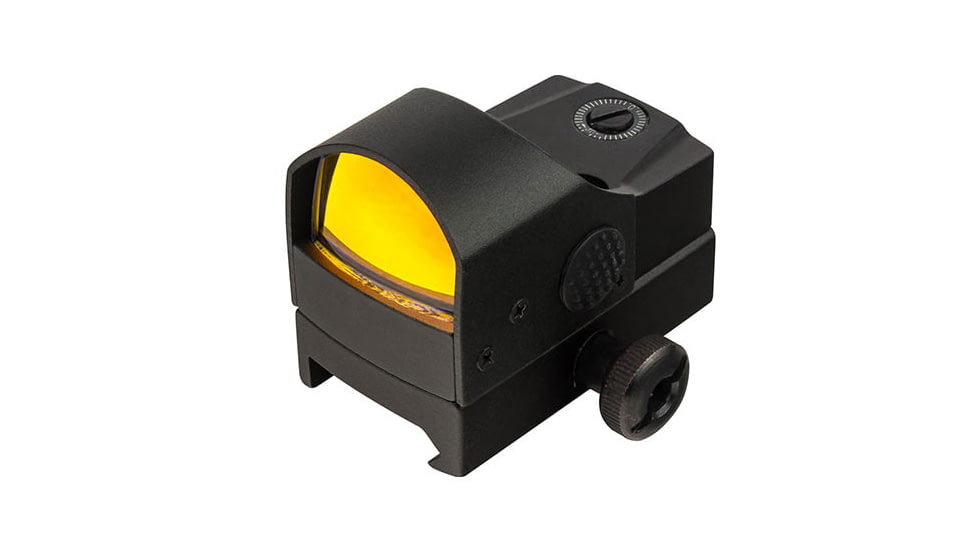 OpticsPlanet Exclusive Red Dot Mini Reflex Sight, 5 MOA Dot, Black, 12132