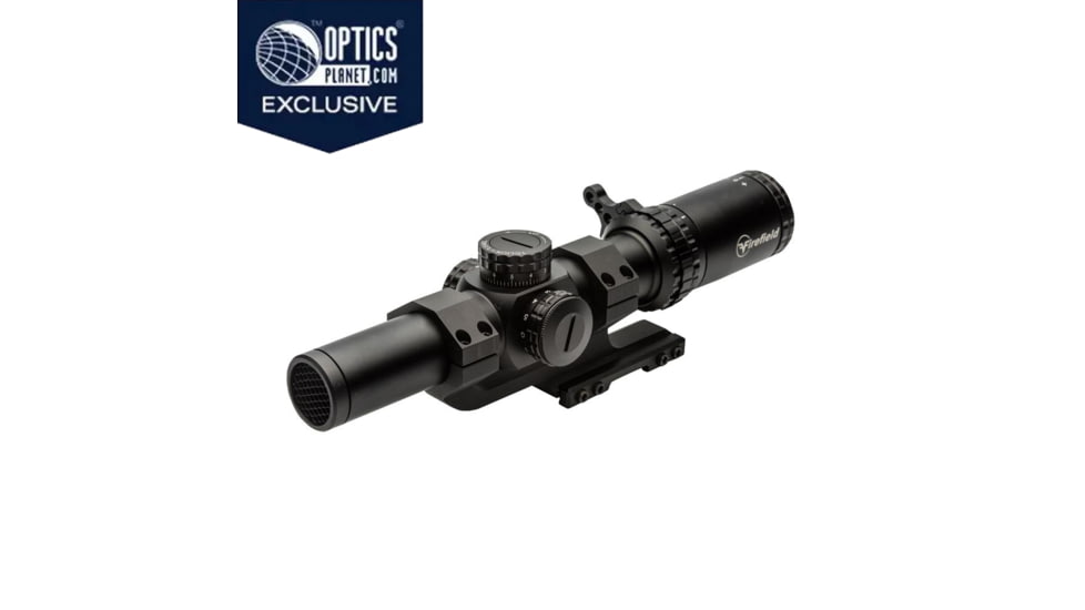 OpticsPlanet Exclusive Refurbished, Firefield RapidStrike 1-6x24 SFP Rifle Scope, Black, FF13070K