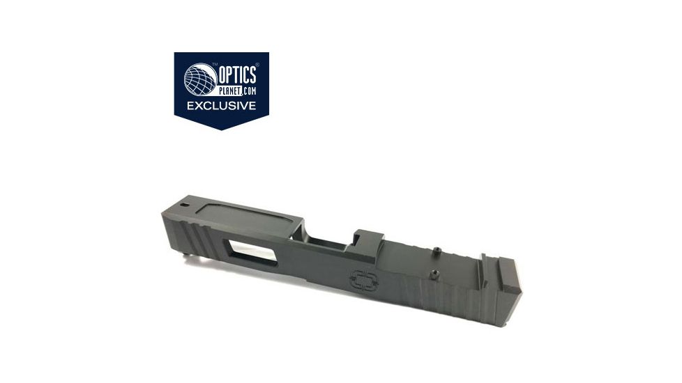 OpticsPlanet Exclusive Shadow Systems Combat Special Pistol Slide, Cover Plate, Glock 17 Gen3, DLC, Black, SG9F-00-02OP-DLC