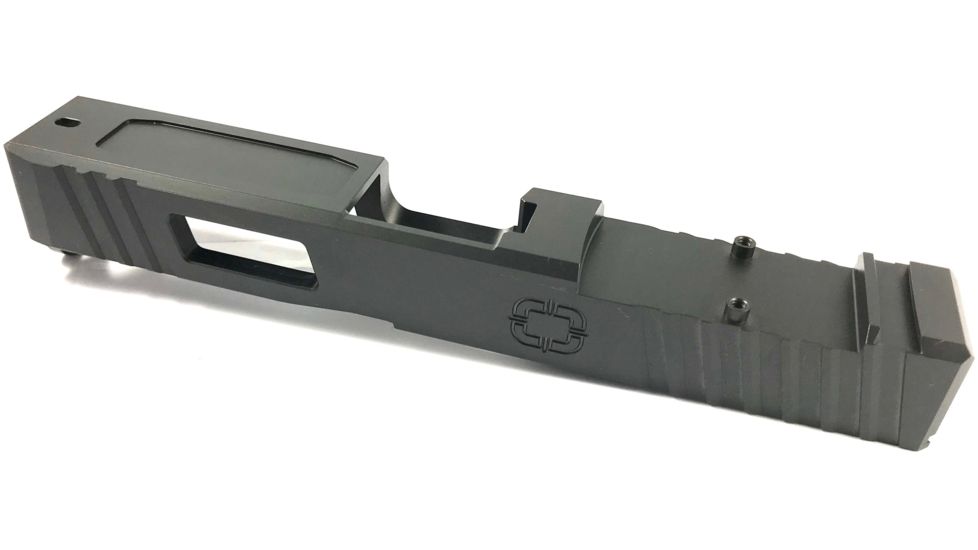 OpticsPlanet Exclusive Shadow Systems Combat Special Pistol Slide, Cover Plate, Glock 17 Gen3, DLC, Black, SG9F-00-02OP-DLC