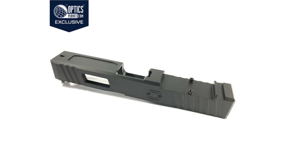 OpticsPlanet Exclusive Shadow Systems Combat Special Pistol Slide, Cover Plate, Glock 17 Gen3, DLC, Black, SG9F-00-02OP-DLC