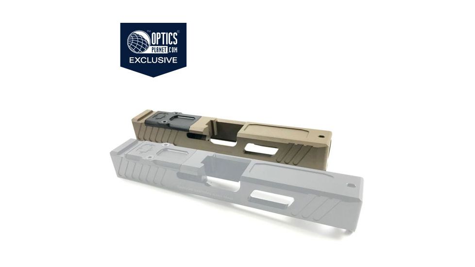 OpticsPlanet Exclusive Shadow Systems Combat Special Pistol Slide, Cover Plate, Glock 17 Gen4, Flat Dark Earth, SG9F-00-02OP4-FDE