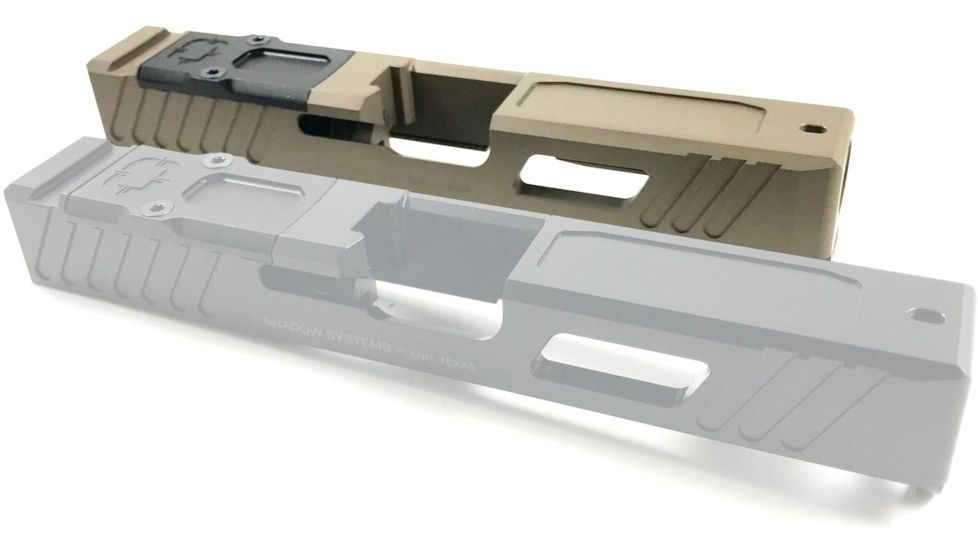 OpticsPlanet Exclusive Shadow Systems Combat Special Pistol Slide, Cover Plate, Glock 17 Gen4, Flat Dark Earth, SG9F-00-02OP4-FDE