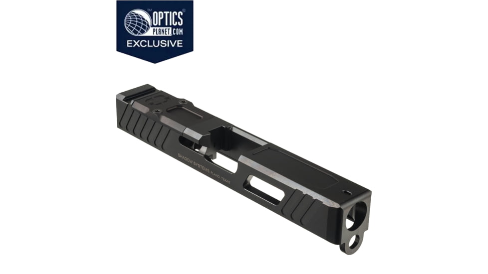 OpticsPlanet Exclusive Shadow Systems OpticsPlanet Exclusive Combat Special Glock 19 Gen3 Pistol Slide w/Cover Plate, DLC, Black, SG9C-00-02OP-DLC