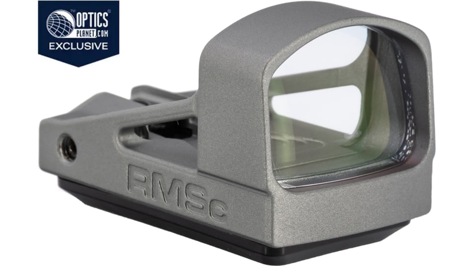 OpticsPlanet Exclusive Shield Sights Mini Compact Reflex Red Dot Sight, Dark Gray, RMSC-4MOA-GLASS-STORM
