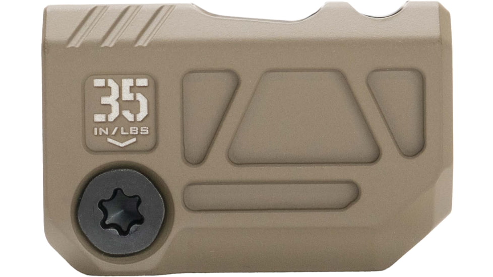 OpticsPlanet Exclusive Strike Industries Micro QUAD V Threaded 9mm Compensator, 1/2x28, Cerakote, Flat Dark Earth, SI-MC-QUAD-V-FDE