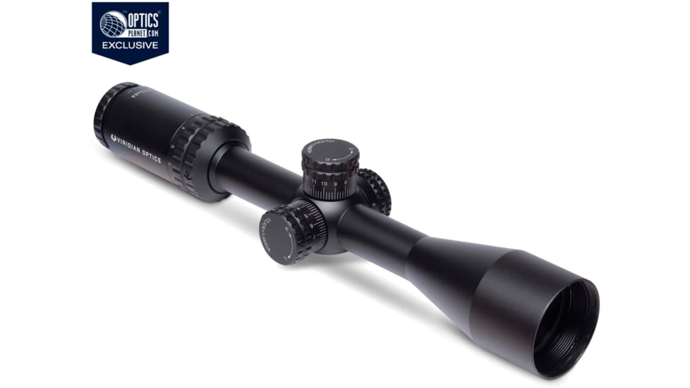 OpticsPlanet Exclusives Viridian Lyxa 3-12x44mm Rifle Scope 1in Tube SFP, BDC Reticle, MOA, 981-0038