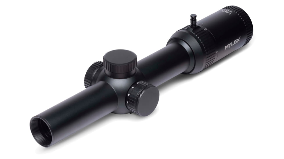 OpticsPlanet Exclusives Viridian Mylex 1-8x24mm Rifle Scope 30mm Tube FFP, Etched glass VOF-EHT Reticle, MRAD, 981-0041