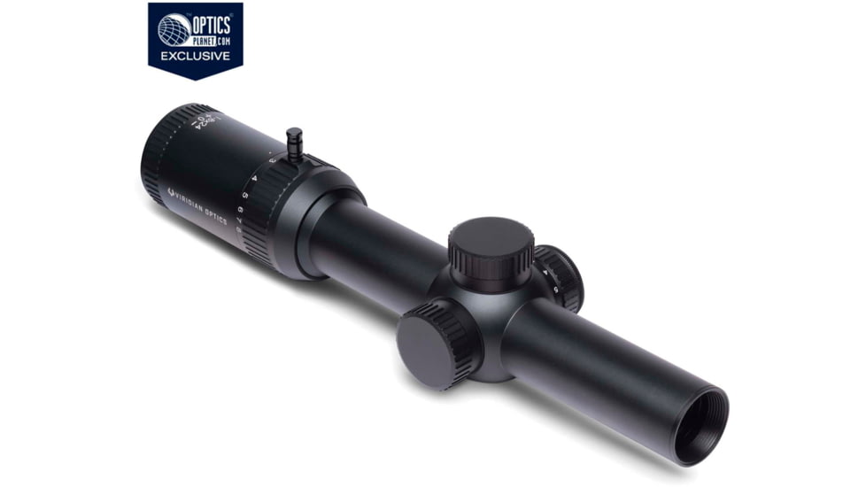 OpticsPlanet Exclusives Viridian Mylex 1-8x24mm Rifle Scope 30mm Tube FFP, Etched glass VOF-EHT Reticle, MRAD, 981-0041