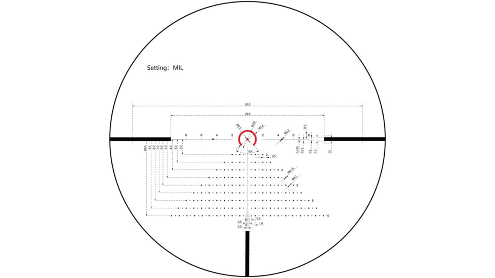 OpticsPlanet Exclusives Viridian Mylex 1-8x24mm Rifle Scope 30mm Tube FFP, Etched glass VOF-EHT Reticle, MRAD, 981-0041
