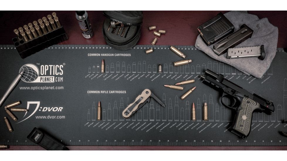 OpticsPlanet Exclusive OpticsPlanet Gun Cleaning Mat, Black, 36in x 12 x .125in, SCBM-01