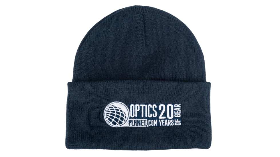 OpticsPlanet Exclusive OpticsPlanet Limited Edition 20th Anniversary Beanie, Navy Blue, OSFA, OPBEANIE20, EDEMO2