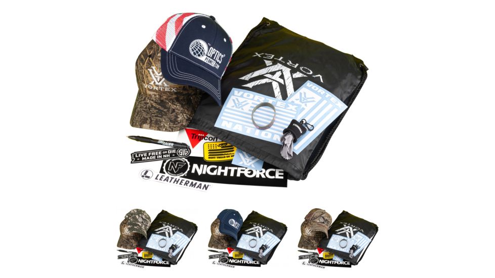 OpticsPlanet OP SWAG KIT, American Flag, Digital Camo, Navy Blue, Realtree