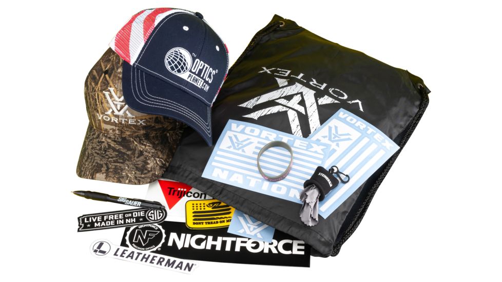 OpticsPlanet Operation Gift Swag Kit w/ OpticsPlanet Logo Hat, American Flag