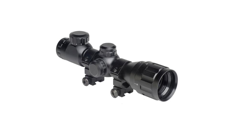 Optima 4x32CE-AO Compact Rifle Scope, Black, Small HA90505