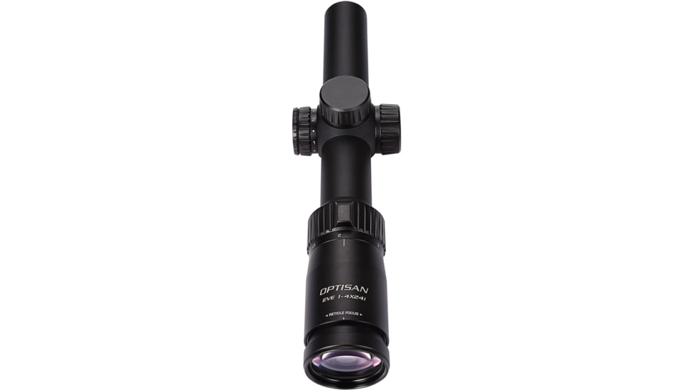 Optisan Precision Sports Optics EVE 1-4x24mm 30mm SFP Rifle Scope, G4Ai4 Reticle, MOA, Black, 37578