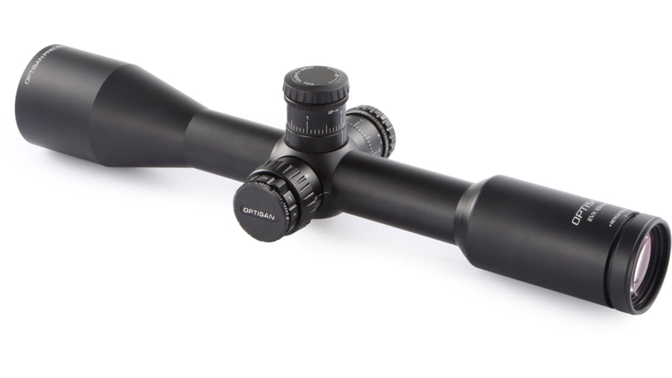 Optisan Precision Sports Optics EVX 10x44mm 30mm SFP Rifle Scope, MH10 Reticle, MRAD, Black, 37535