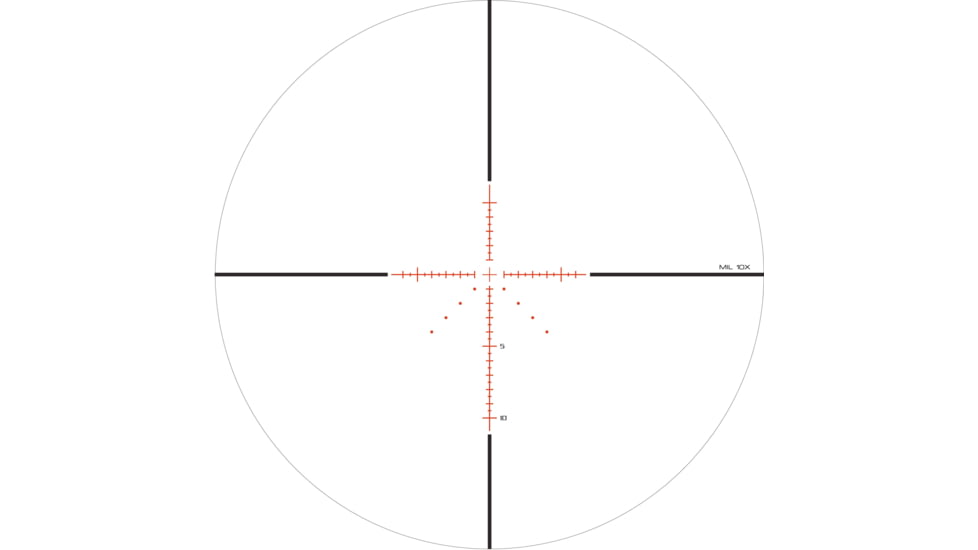 Optisan Precision Sports Optics EVX 10x44mm 30mm SFP Rifle Scope, MH10 Reticle, MRAD, Black, 37535