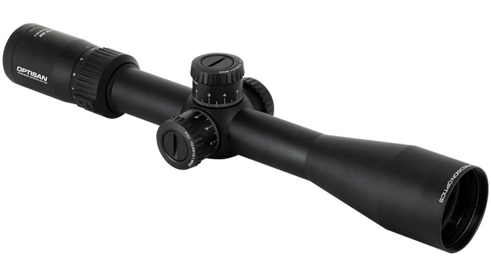 Optisan Precision Sports Optics EVX G2 4-16x44mm FFP Rifle Scope, MOA16 Reticle, MOA, Black, 4006